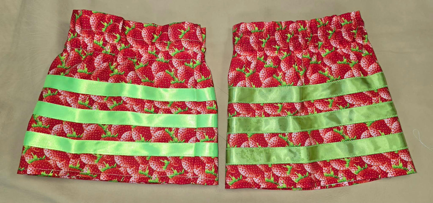 Baby Strawberry Ribbon Skirt