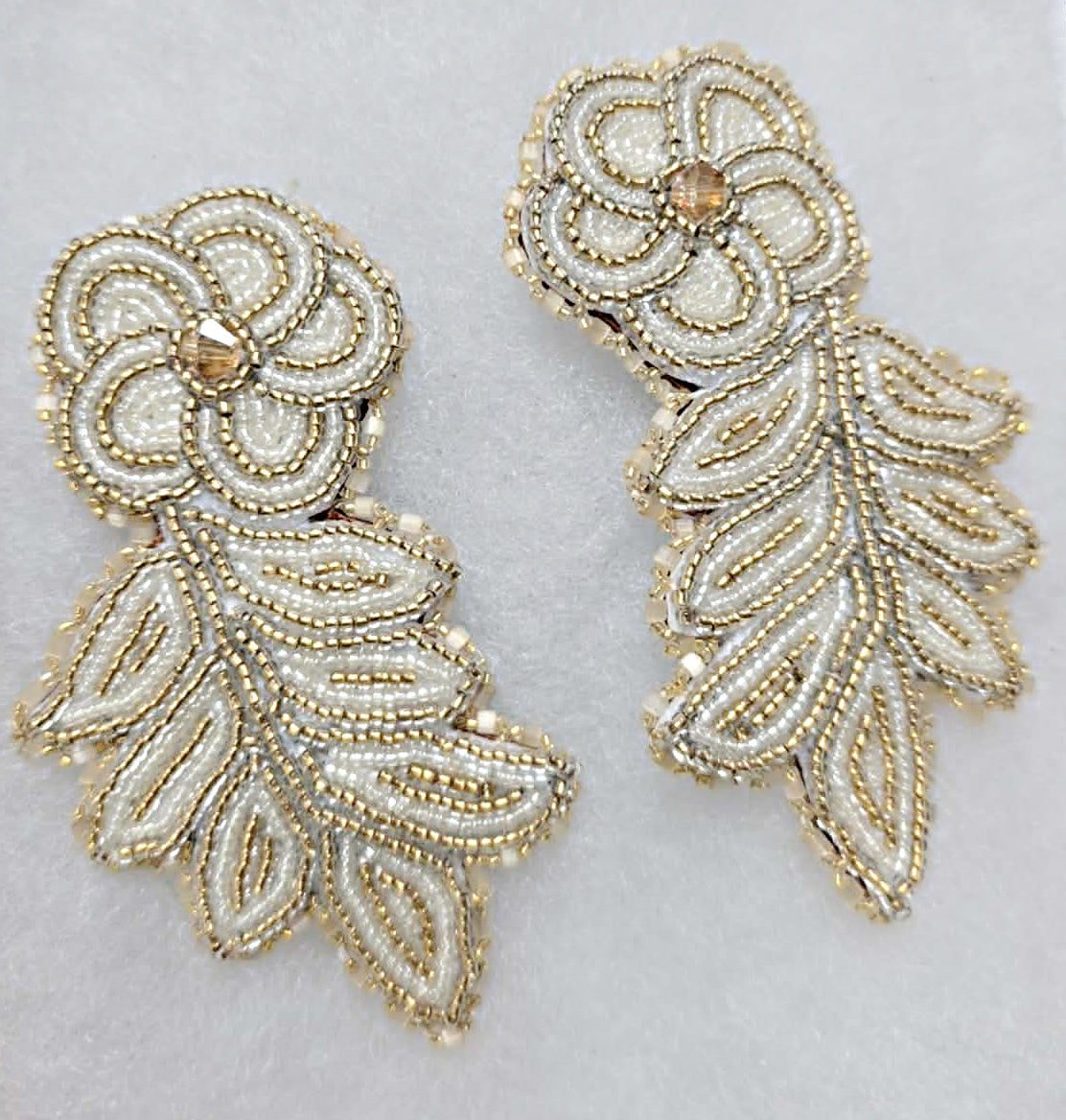 Charmeuse High Slit Cream Skirt