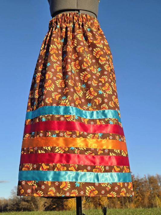 Orange Ribbon Skirt