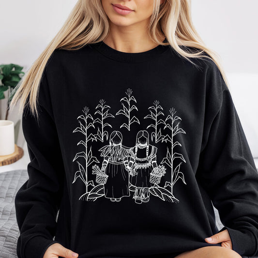 Corn Husk Dolls Crew Neck